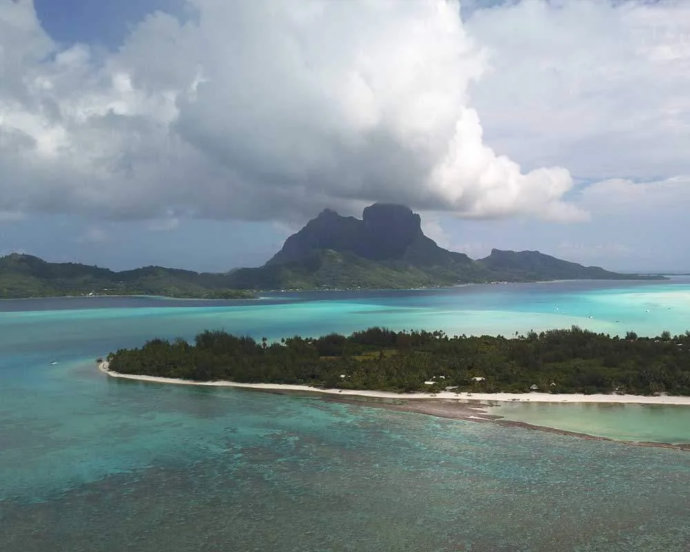 Bora Bora snorkeling site Motu Fanfan