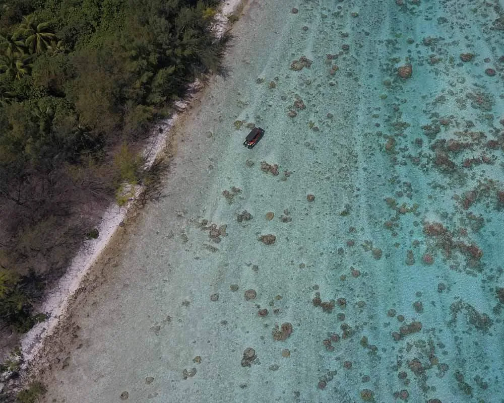 Bora Bora snorkeling site Motu Tane