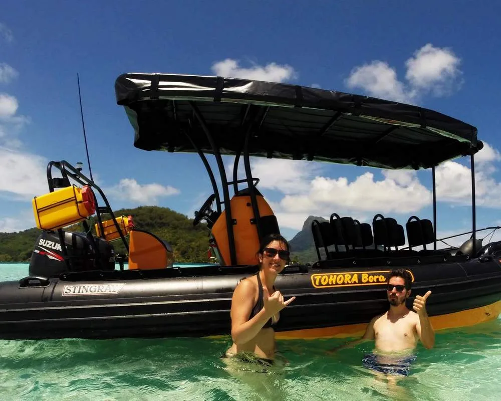 Tohora Bora Bora guest enjoying the tour